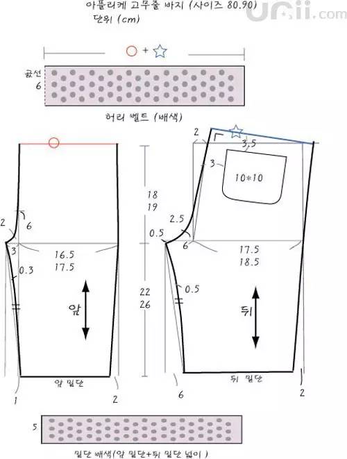 五分运动短裤的制作教程 附 裁剪图 