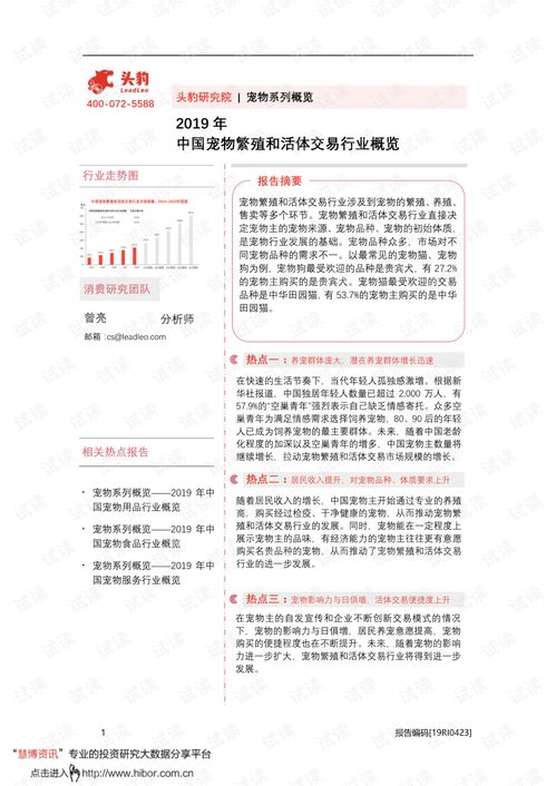 2019年中国宠物繁殖和活体交易行业概览.pdf