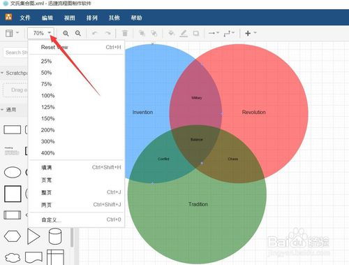 怎么绘制Venn文氏图 如何用软件画示意流程图 