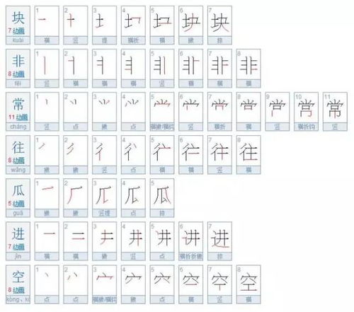 一年级下册生字笔顺表,为孩子收藏着 