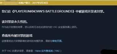 pubg被vac封禁怎么解除