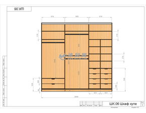 铝合金衣柜型设计图纸及尺寸
