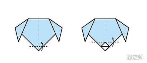 折纸艺术狗狗的折法图解 