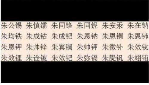 取名的字谱