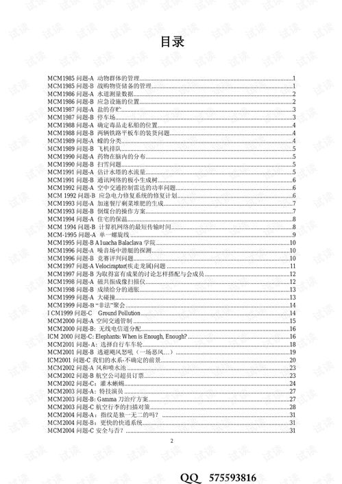 美国数学建模竞赛题目1985 2017中文版翻译版.pdf Flash文档类资源 CSDN下载 