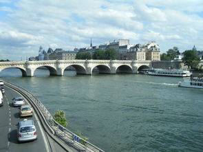 桥,罾,巴黎,法国,河,船舶,内河运输,旅游,视图,全景图,运输 
