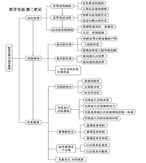 高中文化生活知识框架