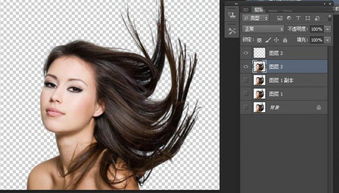 怎么样在Photoshop中使用通道抠出人美女长头发丝