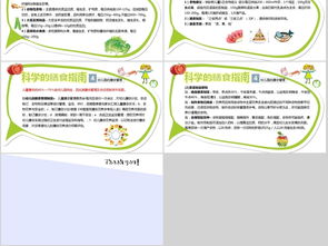 儿童膳食营养卡通创意动态PPT模板