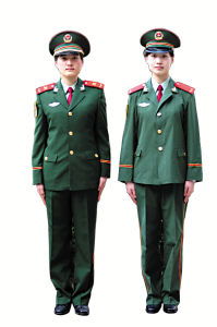 中国武警05式新警服靓在哪里 