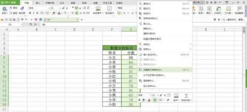 WPS表格中的数据怎么设置分组标识