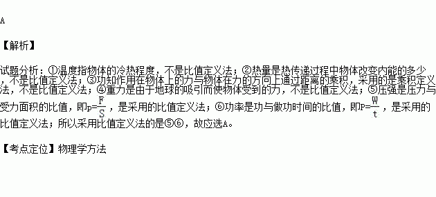 请问什么叫“比值定义法”？它有什么具体规定？