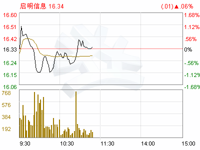 启明信息股票最高是多少