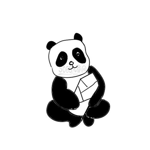 国宝大熊猫怎么画 熊猫简笔画小学生手绘教程