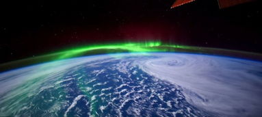 NASA宇航员从太空拍摄极光 美轮美奂 