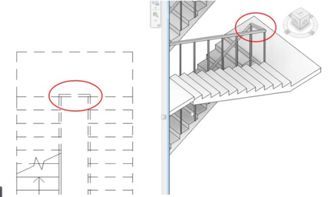 Revit2016楼梯栏杆转角连接