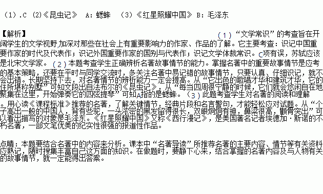 文学常识与名著阅读 1 下列内容说法不正确的一项是A.选自鲁迅的散文集.主要记叙了鲁迅在日本留学时的一段经历.主要表达了作者对藤野先生的真挚怀念.B.是奥地利著名作家茨威格的传记作品 