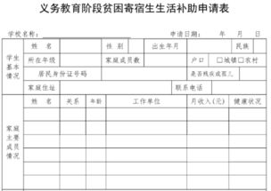 如何填写生活补助申请表？