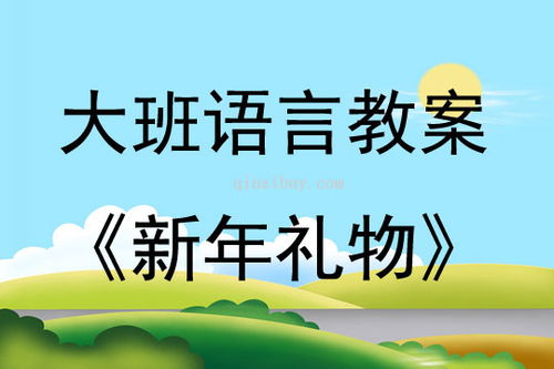 大班语言活动新年礼物教案反思