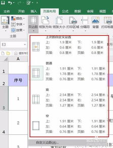 excel页面布局操作