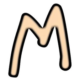 字母M的非主流写法,要加粗