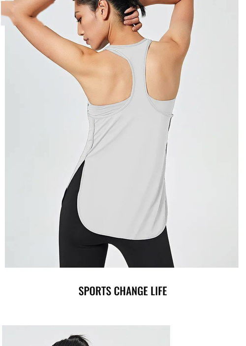精品推荐 宽松速干 T恤假两件套 运动跑步健身瑜伽无袖带胸垫美背上衣 