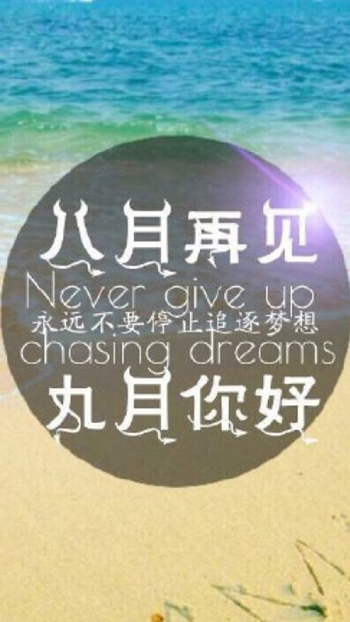 永远不要停止追逐你的梦想