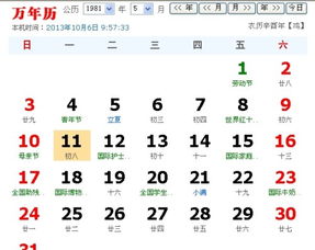 一九八一年农历四月初八是公历哪一天 