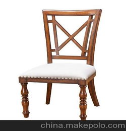 美式外贸家具 南昌名居库 简约美式实木餐椅