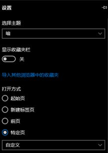 win10浏览器嵌入式页面设置