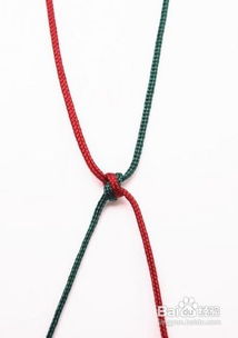 红绳项链编法图解 