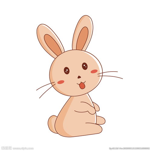 卡通可爱小兔子元素矢量图图片 