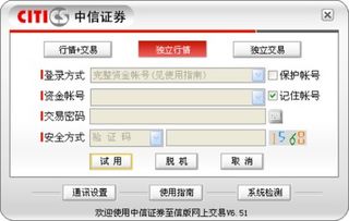 我用的中信的通达信网上交易软件，今天怎么也进不去，显示通讯错误或服务已关闭，怎么回事?