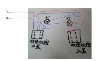 一个房间两个灯,两个开关,能弄双控双开吗 单独控制两个灯,我朋友说要穿5跟线,有哪位师傅知道怎么穿线 