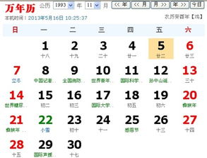 我的生日农历是1993年9月22日出生那么公历是哪月哪日 