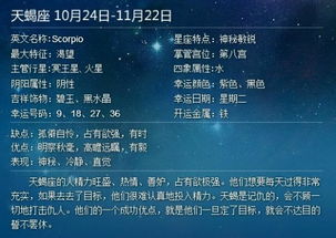 10月24阳历是是什么星座 十月二十四号是什么星座