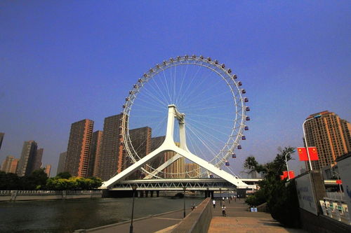 天津地标性建筑之一,是世界上唯一一个桥上瞰景摩天轮