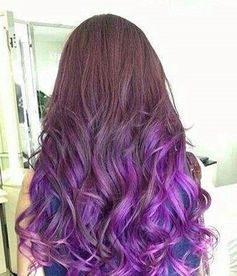卷发特效紫色怎么弄好看，蓝紫色头发怎么做