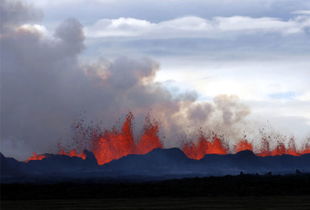 带来毁灭的美丽 冰岛火山喷发壮丽景色