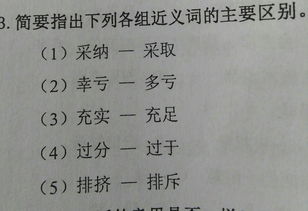 研究生对外汉语教育同义词辨析 