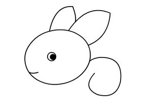 小兔子简笔画的画法步骤教程