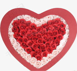 红色玫瑰装饰盒素材图片免费下载 高清png 千库网 图片编号6211626 