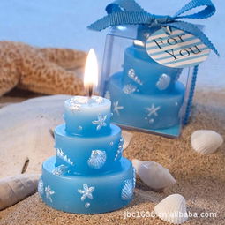 婚庆用品 蓝色海洋系列蛋糕蜡烛 婚礼蜡烛海洋星蜡烛 生日蜡烛