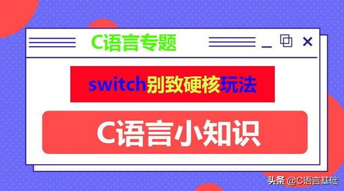 c语言 switch switch硬核别致玩法,C语言冷知识,领略认知盲区的switch写法