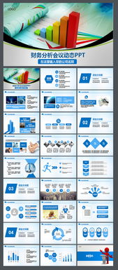 财务报告分析数据统计报表业绩PPT模板