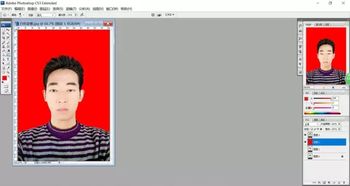 PS贴 证件照要蓝底的 可我只有红底的怎么办 