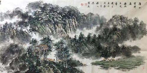 江流天地外,山色有无中 画家吴阳生作品赏读