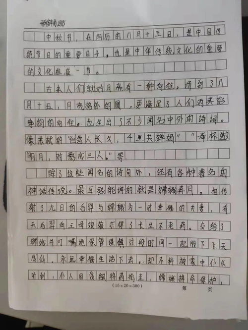 传统节日300字作文