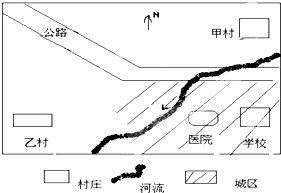 在有指向标的地图上.指向标的箭头一般指向 A.东B.西C.南D.北 精英家教网 