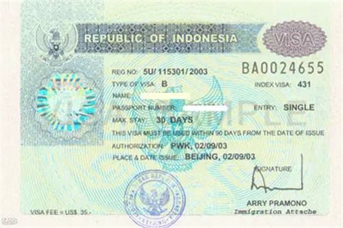 印度尼西亚的旅游签证 印尼签证一般能签多久